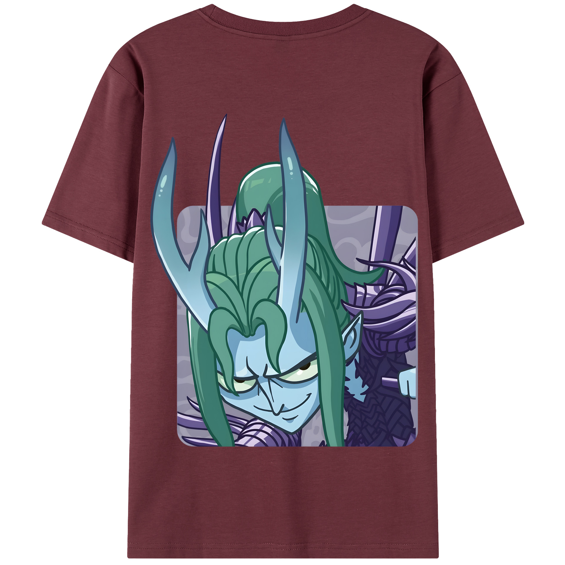 （画像用） Ne Zha 2 ナタ 魔童の大暴れ 綿100％半袖Tシャツ（背面プリント）